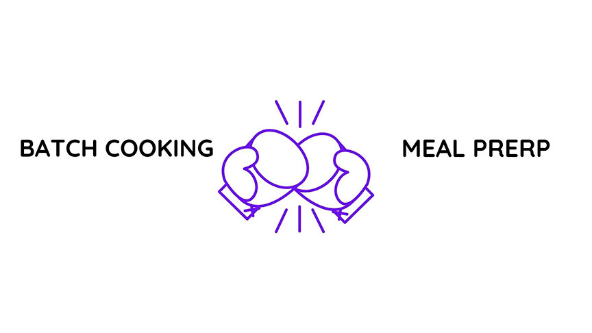 Infografía diferencias Batch cooking y Meal Prerp