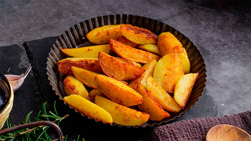 Patatas gajo hechas con una freidora de aire