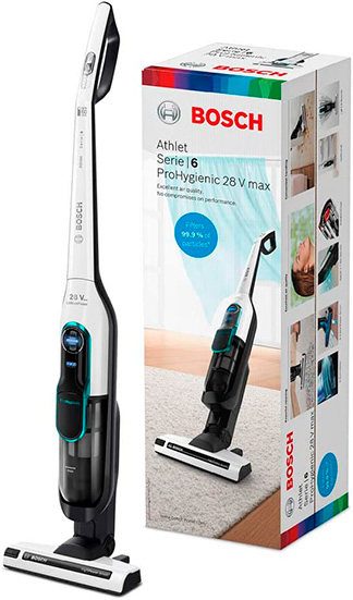 Aspiradora Bosch sin cable modelo Hogar Athlet Prohygienic Serie 6