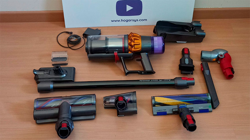 accesorios de una aspiradora sin cables