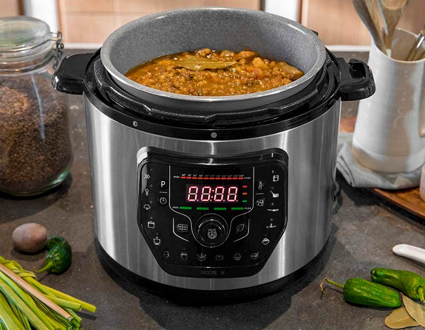cocinando unas lentejas con una Olla GM