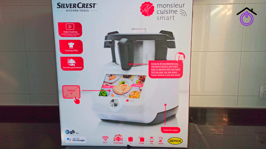 embalaje del robot de cocina del Lidl Monsieur Cuisine Smart