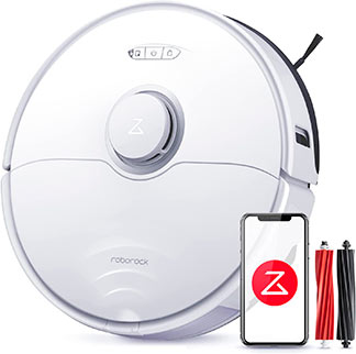 roborock S8 blanco con smartphone