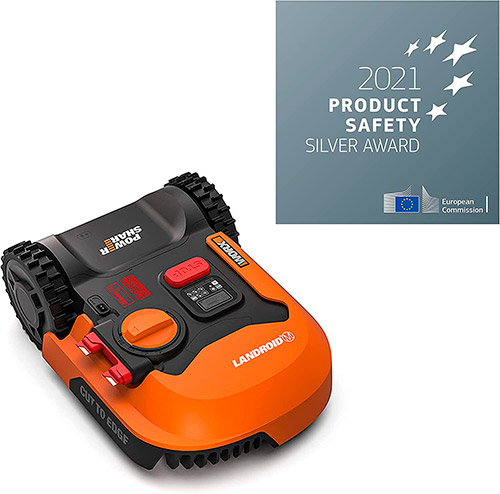 robot cortacésped Worx Landroid en color naranja