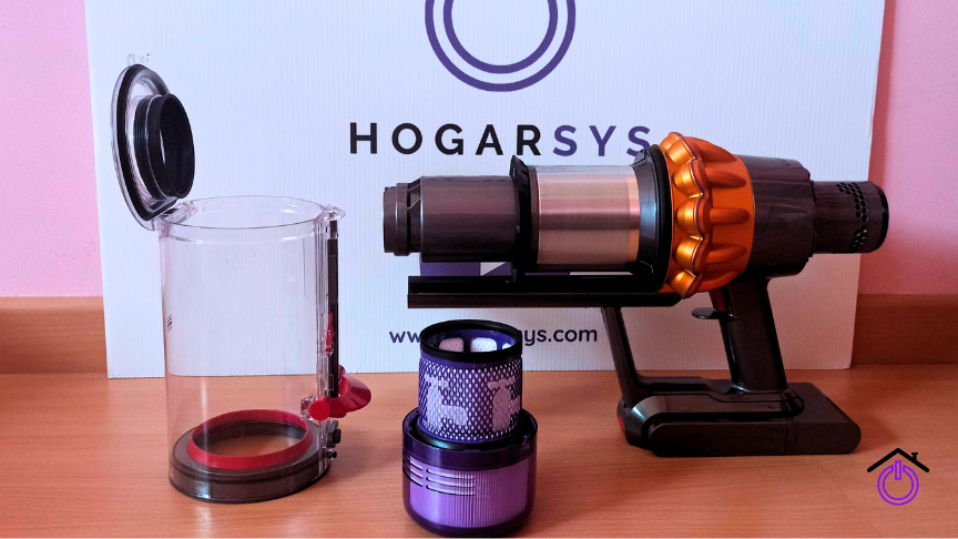 sistema de filtrado Dyson V15s Detect Submarine
