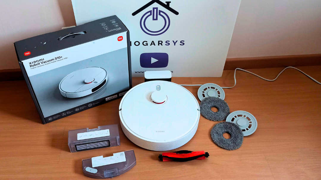 robot aspirador friegasuelos Xiaomi Robot Vacuum S10+ en color blanco