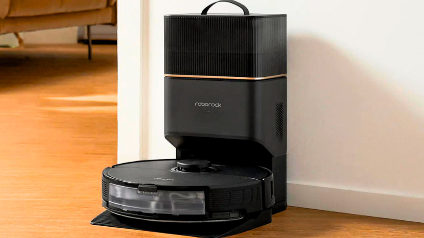robot aspirador Roborock Q8 Max en color negro