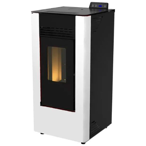 estufa de pellets encendida Watt 10 Pro