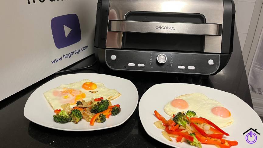 cecofry firedome con patos con comida
