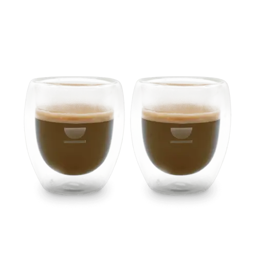 dos vasos de café doble pared