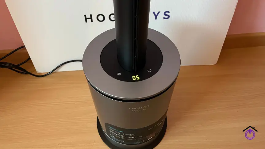 pantalla purificador de aire cecotec