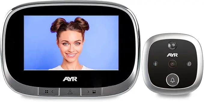 mirilla digital ayr 763 con chica en la pantalla
