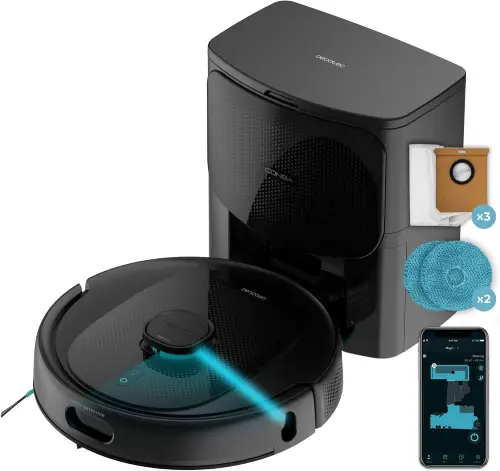 cecotec conga 9990 ai con smartphone y repuestos