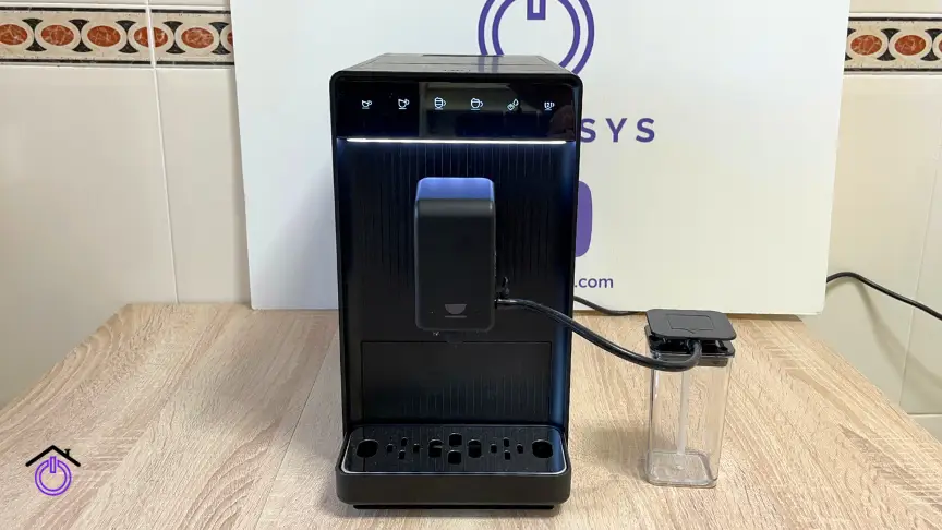 cafetera incapto aura con depósito de leche