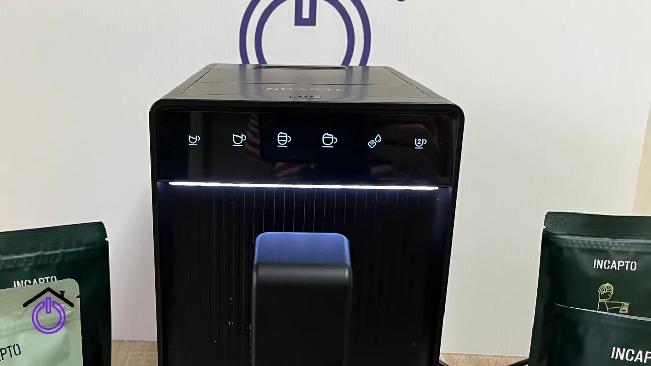 pantalla led cafetera incapto aura milk