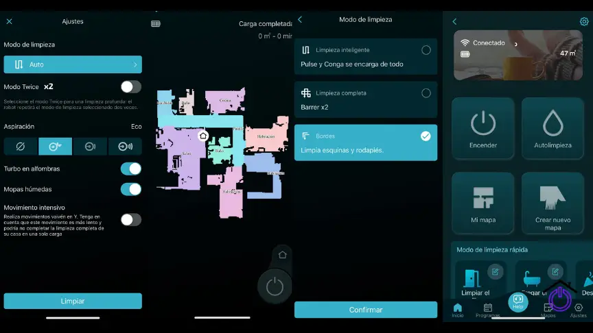 imágenes de pantalla aplicación conga
