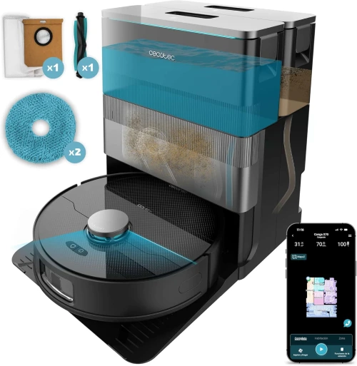 robot aspirador cecotec x70 con accesorios
