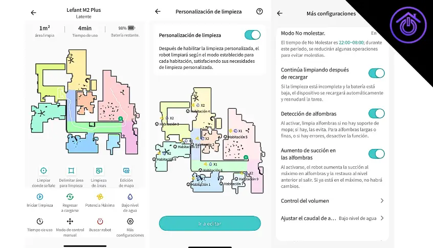 aplicación lefant m2 plus funciones