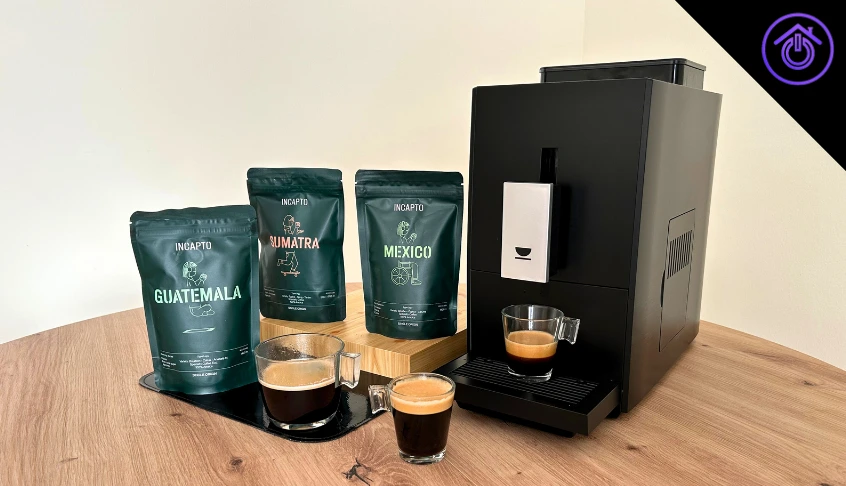 preparando distintas bebidas con la cafetera Incapto