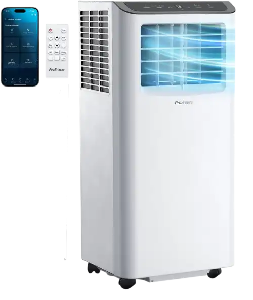 aire acondicionado probreeze 9000 btu con mando y app