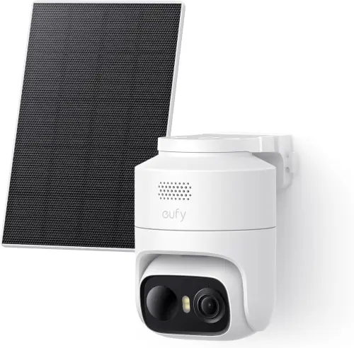 eufyCam C37 con panel solar separado y cámara 360 grados