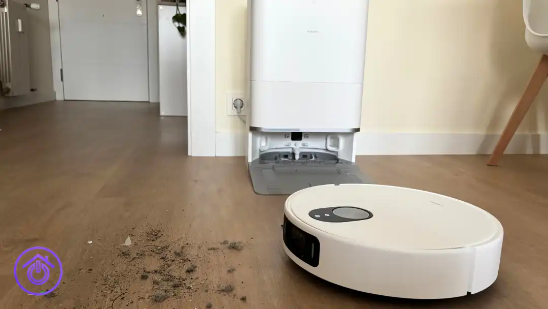 Xiaomi Robot Vacuum 5 Pro aspirando suciedad en una prueba real de Hogarsys